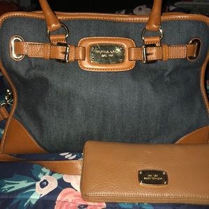 Authentic Michael Kors handbag and wallet